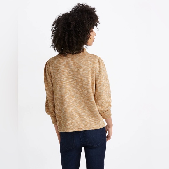 Madewell Gathered-Sleeve Mockneck Top - Picture 3 of 9